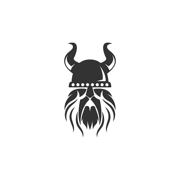 Design de logotipo de ícone viking