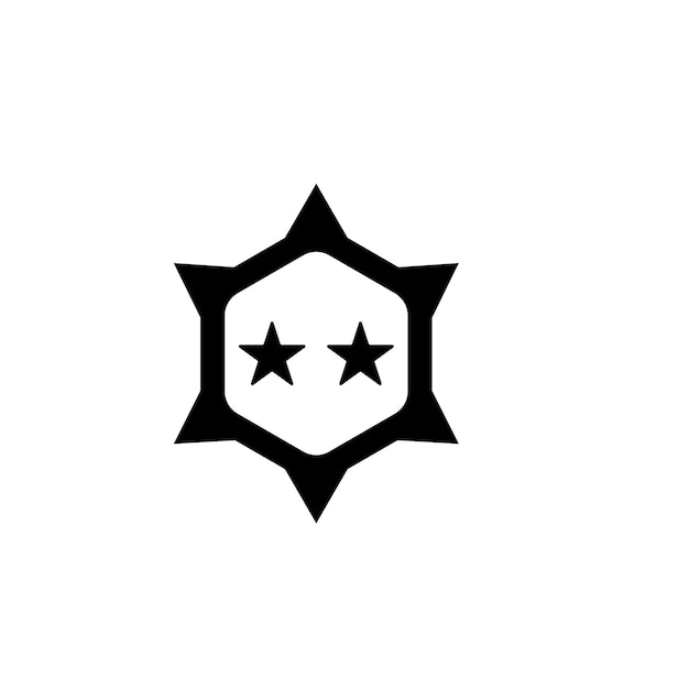 Design de logotipo de ilustração de modelo de vetor de ícone de classificação militar