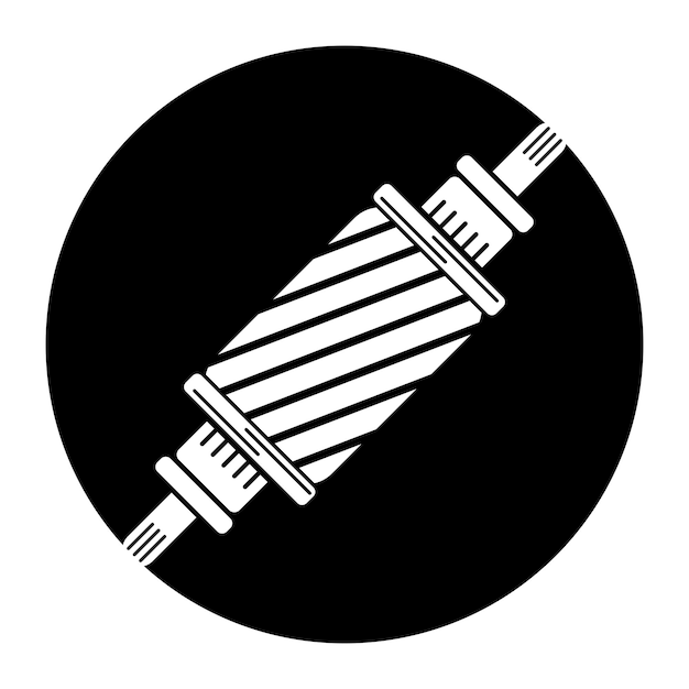 Design de logotipo de ilustração vetorial de ícone de motor elétrico