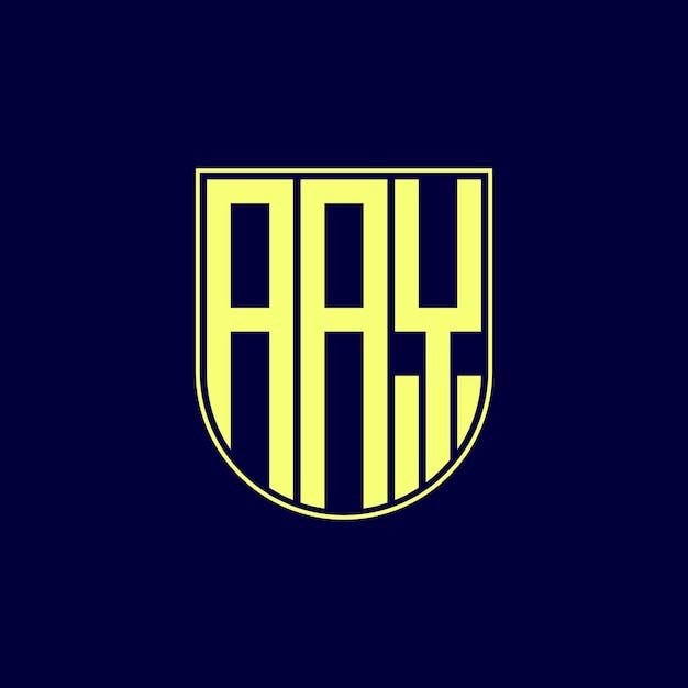 design de logotipo de letra aay