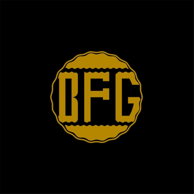 Vetor design de logotipo de letra 'bfg'