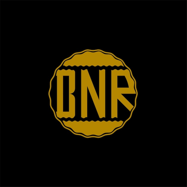 Design de logotipo de letra 'bnr'