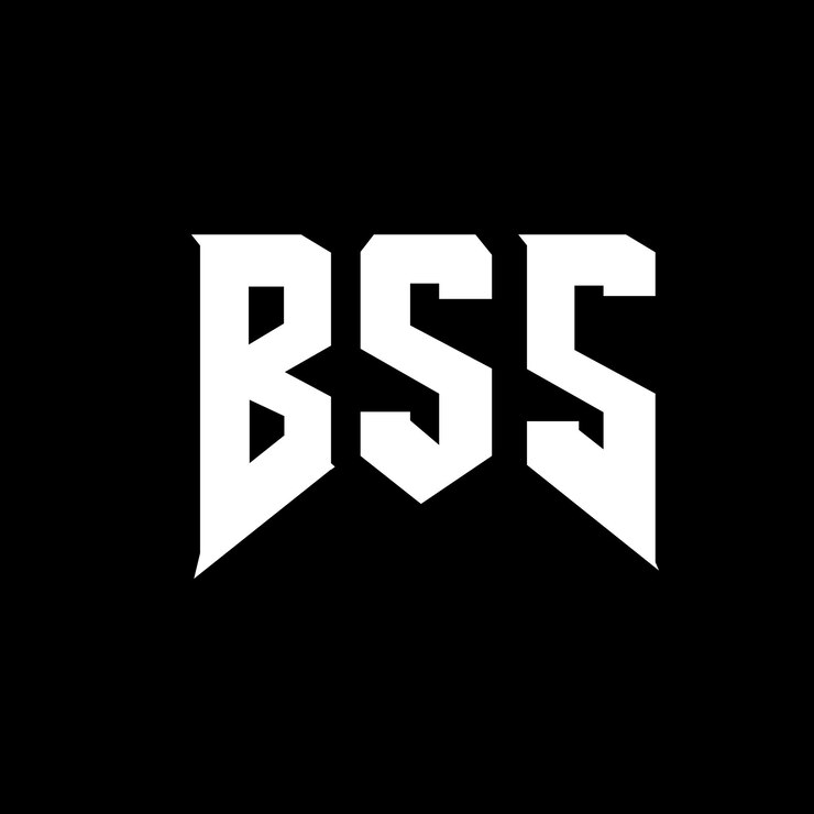 Vetor design de logotipo de letra bss para empresa de tecnologia bss design de logotipo combinação de cores preto e branco bss logotipo bss vetor bss design bss ícone bss alfabeto bss tipografia logotipo design
