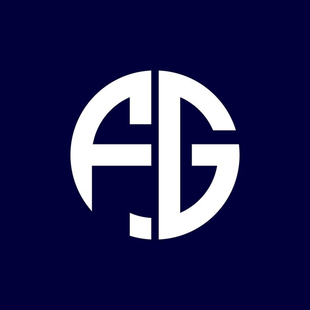 design de logotipo de letra de círculo moderno