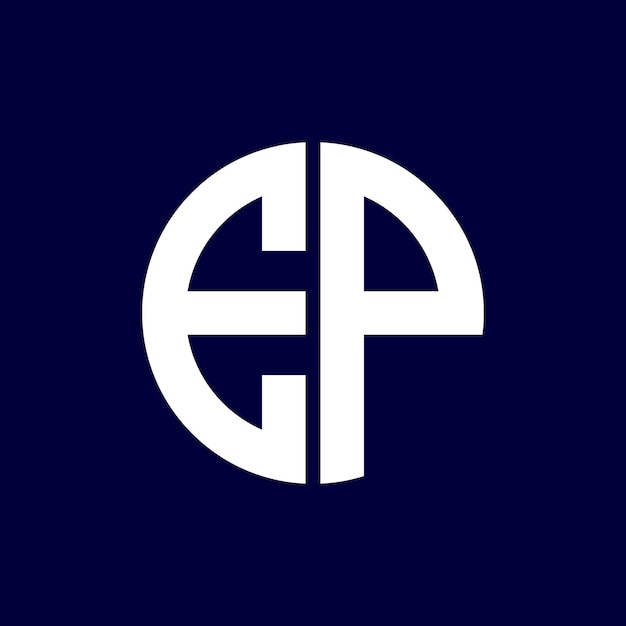 design de logotipo de letra de círculo moderno