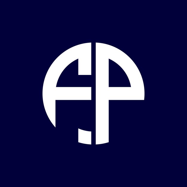 design de logotipo de letra de círculo moderno