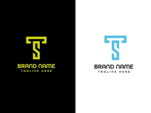 Design de logotipo de letra de monograma comercial
