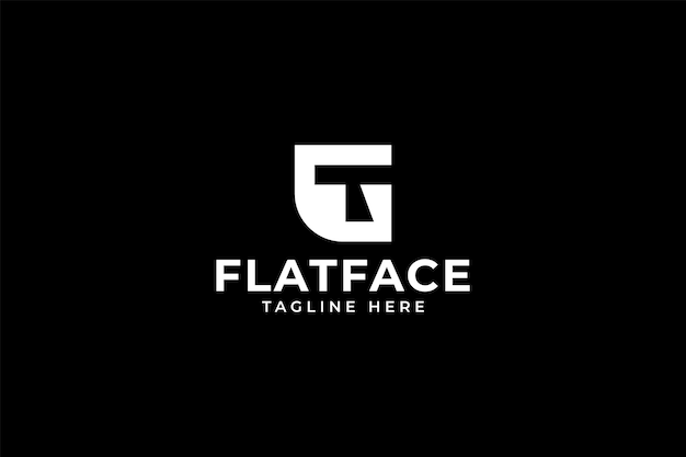 Vetor design de logotipo de letra g com face plana para negócios de empresas industriais profissionais