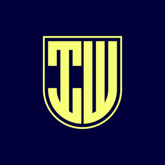design de logotipo de letra moderna