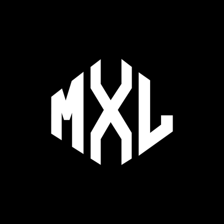 Vetor design de logotipo de letra mxl com forma de polígono mxl polígono e forma de cubo design de logotipo mxl hexágono modelo de logotipo vetorial cores branco e preto mxl monograma logotipo de negócios e imóveis