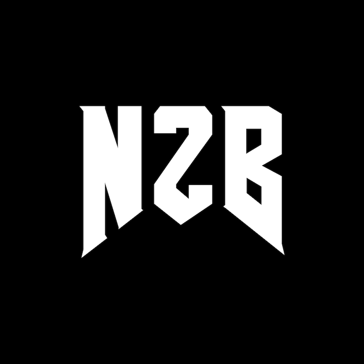 Vetor design de logotipo de letra nzb para empresa de tecnologia nzb design de logotipo combinação de cores preto e branco nzb logotipo nzb vetor nzb projeto nzb ícone nzb alfabeto nzb tipografia logotipo projeto