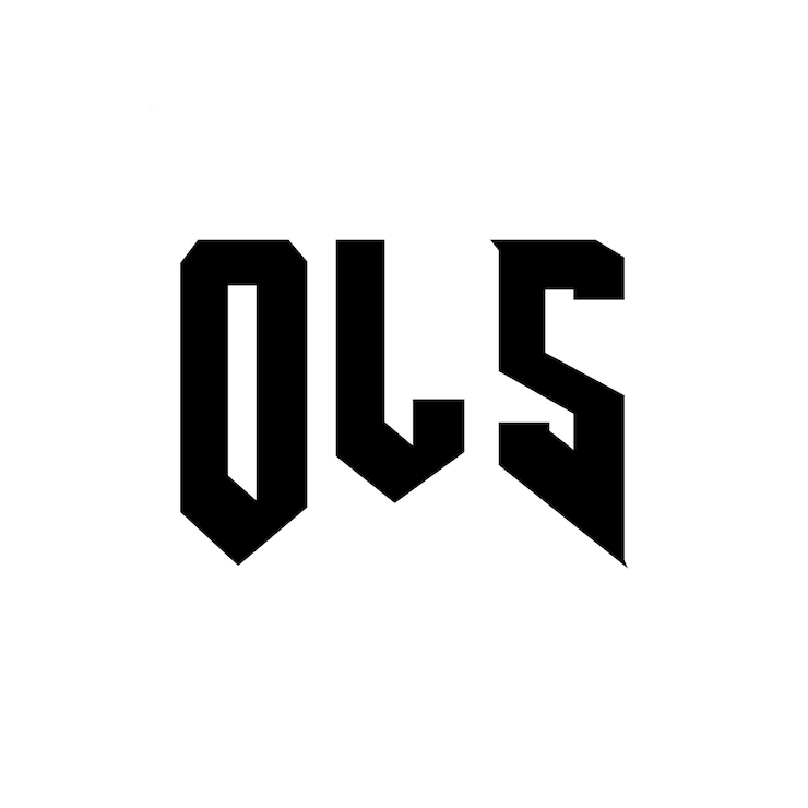 Vetor design de logotipo de letra ols para empresa de tecnologia ols design de logotipo combinação de cores preto e branco ols logotipo ols vetor ols design ols ícone ols alfabeto ols tipografia ols design do logotipo