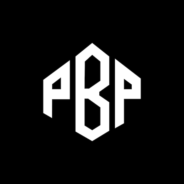 Vetor design de logotipo de letra pbp com forma de polígono pbp polígono e forma de cubo design de logotipo pbp hexágono modelo de logotipo vetorial cores branco e preto pbp monograma logotipo de negócios e imóveis