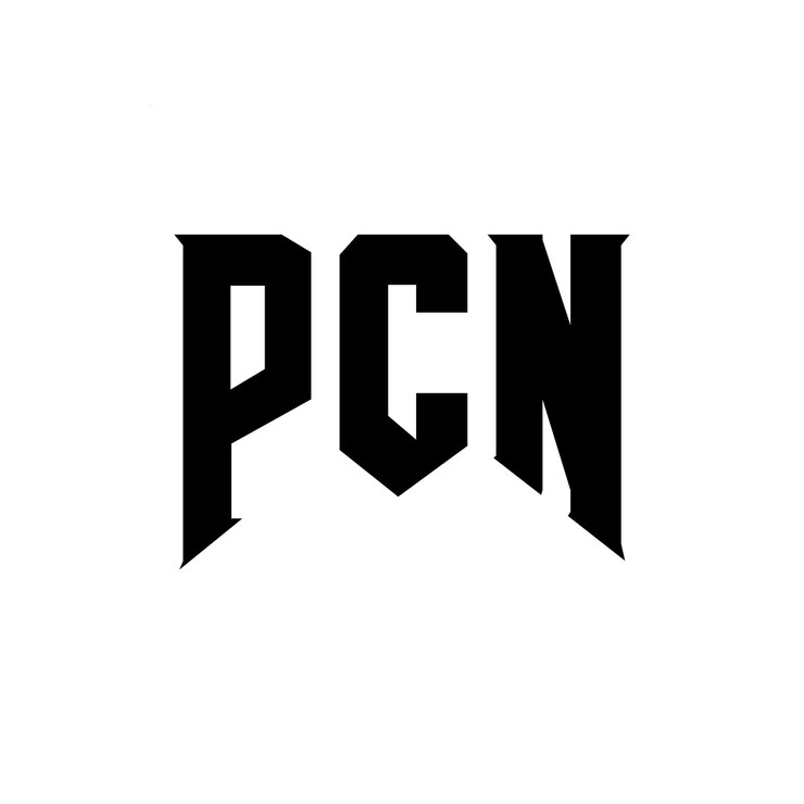 Vetor design de logotipo de letra pcn para empresa de tecnologia desenho de logotipo pcn combinação de cores preto e branco logotipo pcn vetor desenho pcn ícone pcn alfabeto pcn tipografia desenho do logotipo