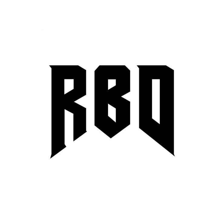 Vetor design de logotipo de letra rbd para empresa de tecnologia rbd design de logotipo combinação de cores preto e branco rbd logotipo rbd vetor rbd design rbd ícone rbd alfabeto rbd tipografia logotipo design