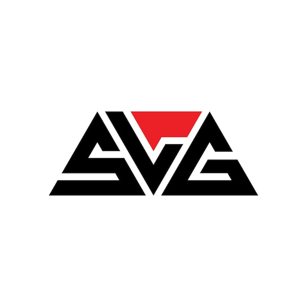 Design de logotipo de letra triangular SLG com forma de triângulo SLG design de logotipo triangular monograma SLG triângulo vetor modelo de logotipo com cor vermelha SLG logo triangular Logotipo simples elegante e luxuoso SLG