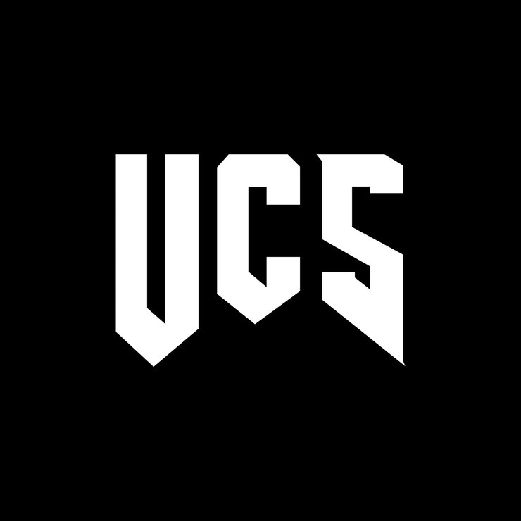 Vetor design de logotipo de letra ucs para empresa de tecnologia ucs design de logotipo combinação de cores preto e branco ucs logotipo ucs vetor ucs design ucs ícone ucs alfabeto ucs tipografia logotipo design