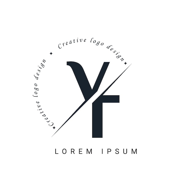 Vetor design de logotipo de letra vt com um corte criativo desenho de logotipo criativo