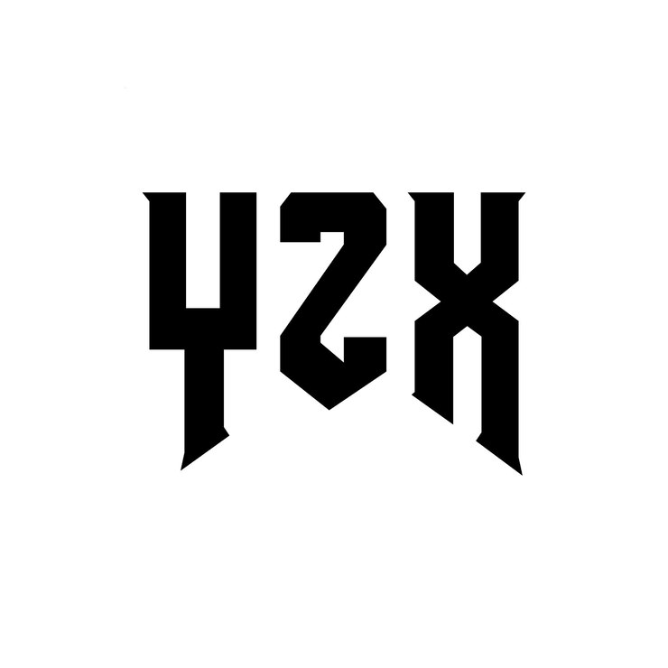 Vetor design de logotipo de letra yzx para empresa de tecnologia yzx design de logotipo combinação de cores preto e branco yzx logotipo yzx vetor yzx projeto yzx ícone yzx alfabeto yzx tipografia logotipo projeto