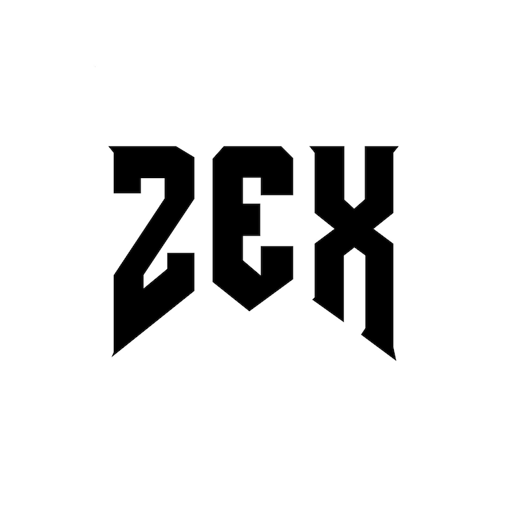 Vetor design de logotipo de letra zex para empresa de tecnologia zex design de logotipo combinação de cores preto e branco zex logotipo zex vetor zex design zex ícone zex alfabeto zex tipografia logotipo design