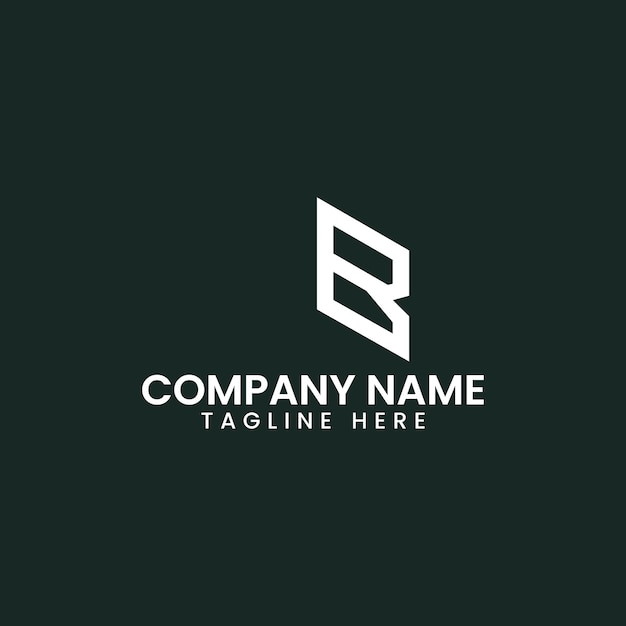 Design de logotipo de letras geométricas modernas