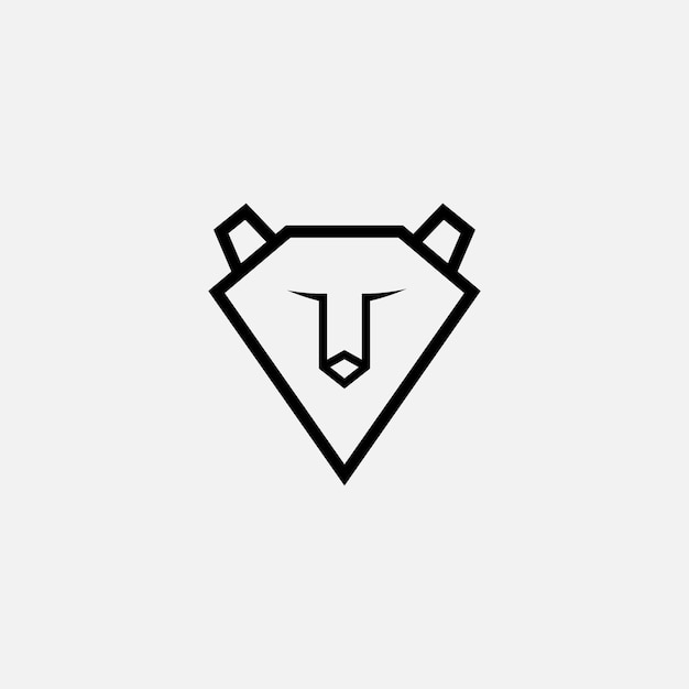 DESIGN DE LOGOTIPO DE LINHA SIMPLES DE FOX OU CÃO OU DE LOBO MINIMALISTA