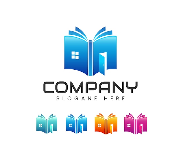 Design de logotipo de livraria online