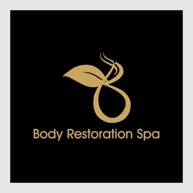 Design de logotipo de lugar de spa