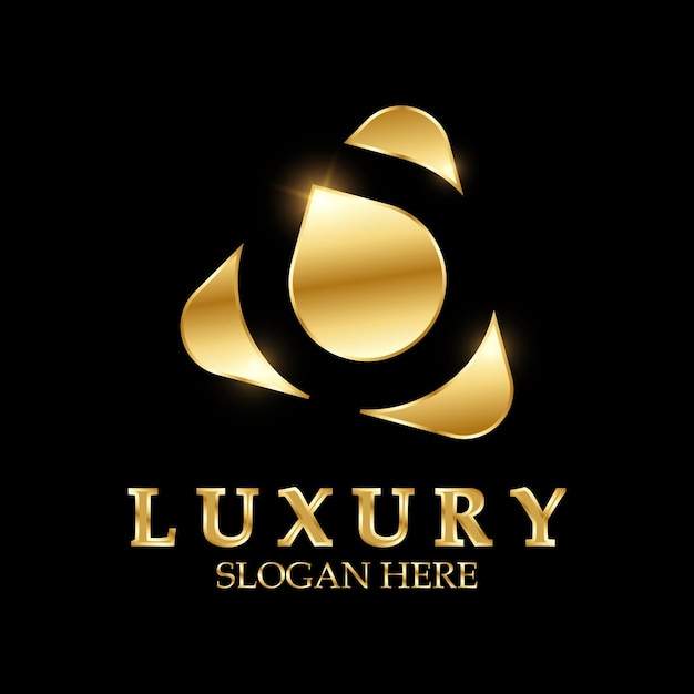Vetor design de logotipo de luxo para negócios e identidade de marca