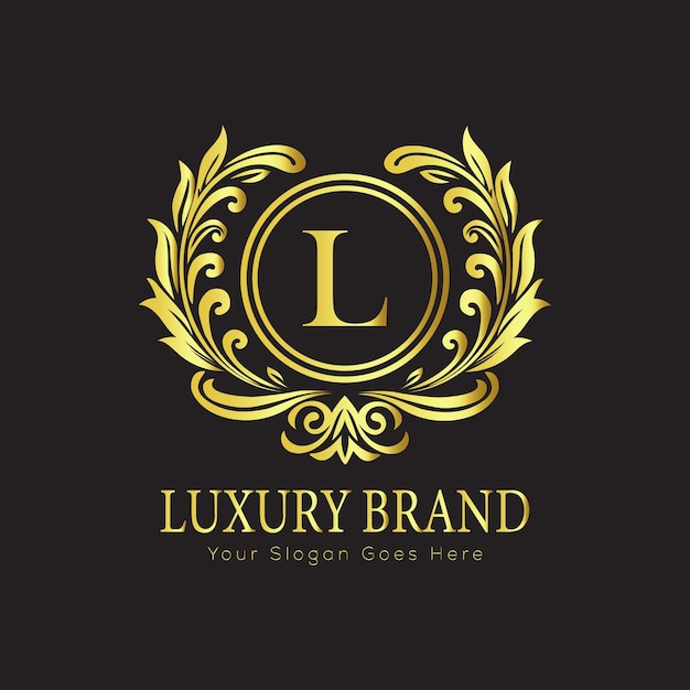 Design de logotipo de marca de luxo