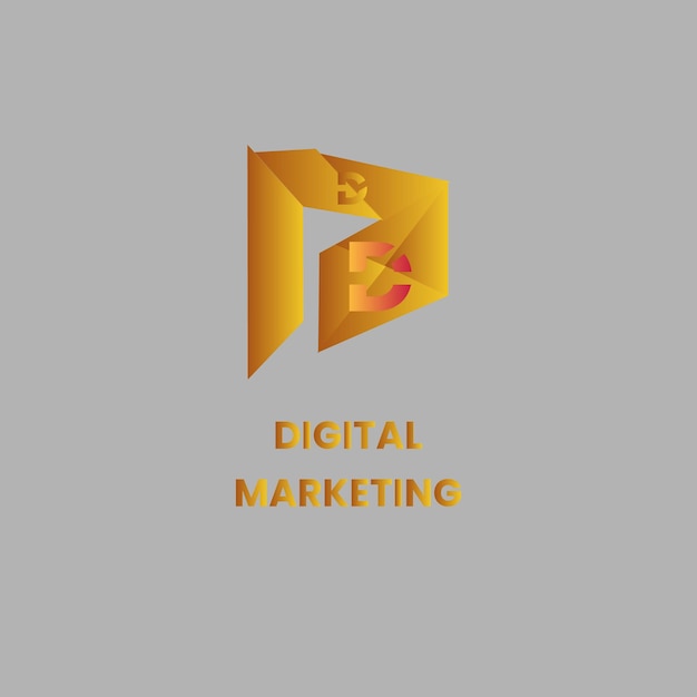 Design de logotipo de marketing digital