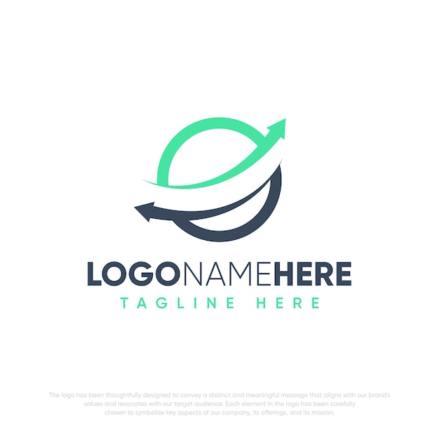 design de logotipo de marketing financeiro com fundo transparente