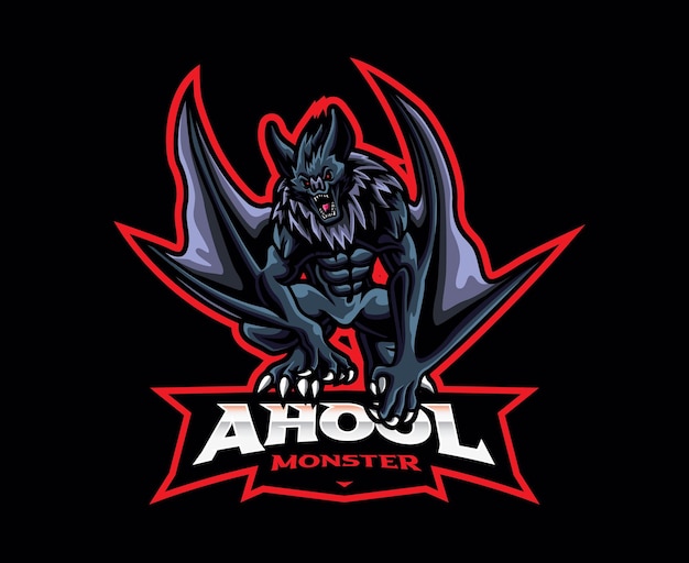 Design de logotipo de mascote ahool