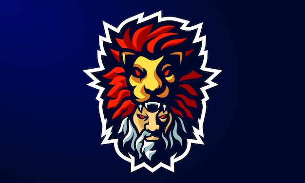 Design de logotipo de mascote da viking esports