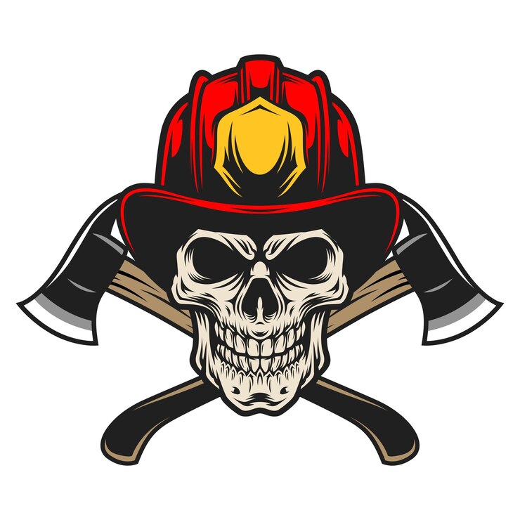 Vetor design de logotipo de mascote de cabeça de caveira
