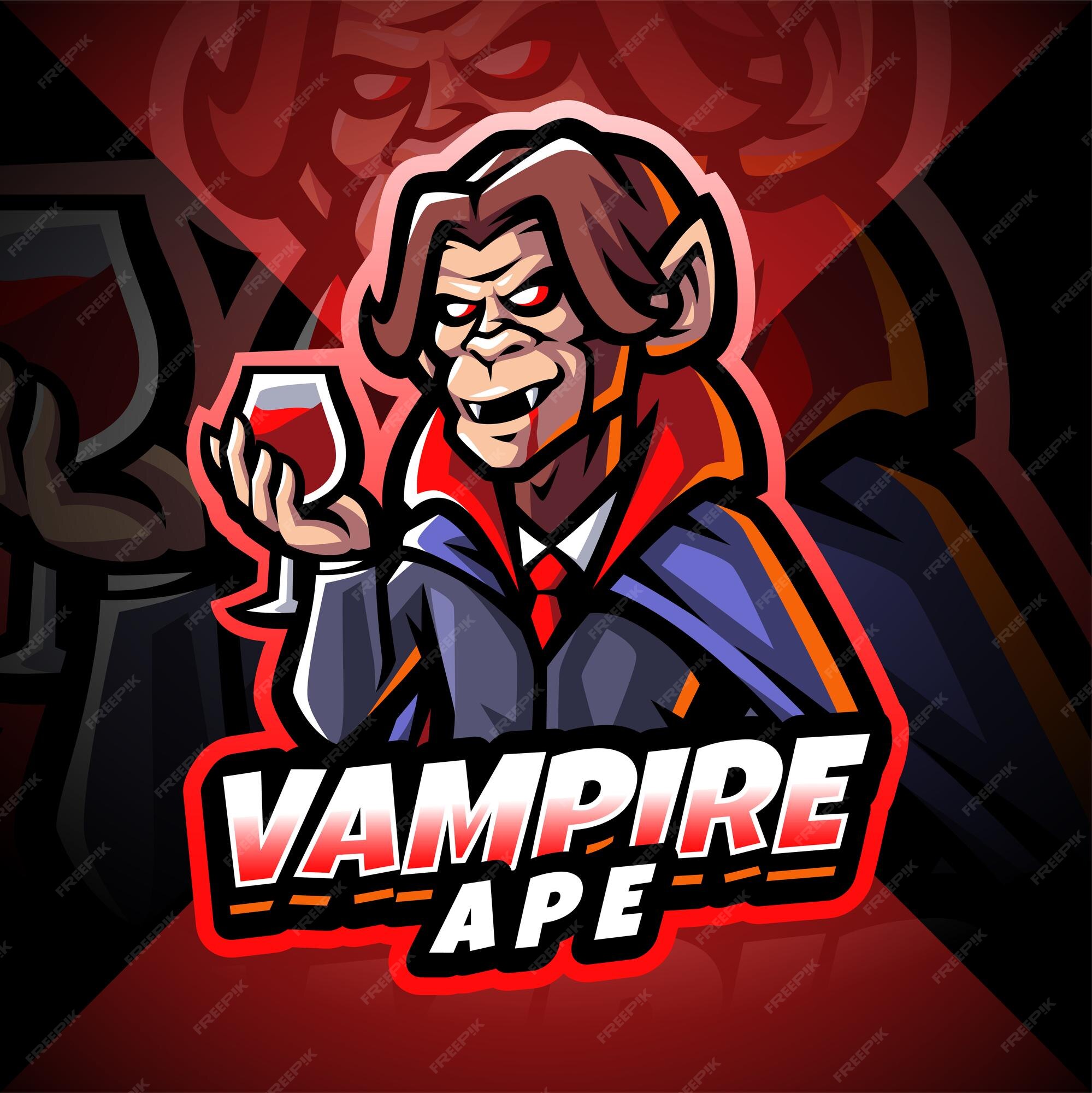 Vampiro Mascote Desenho Logotipo #324095 - TemplateMonster