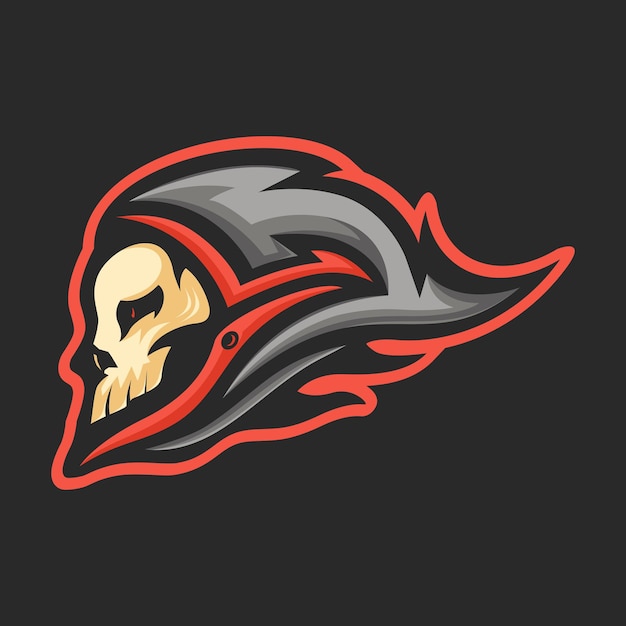 Design de logotipo de mascote reaper para esport e esporte