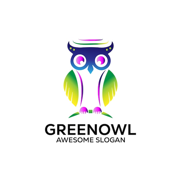 design de logotipo de mascote simples Ilustração vetorial.