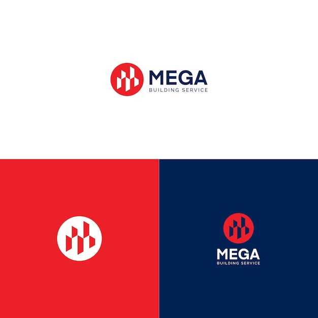 Design de logotipo de mega edifício