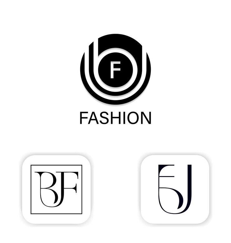 Design de logotipo de moda de letras BUF