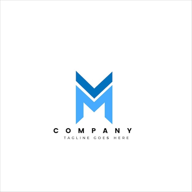 design de logotipo de modelo de logotipo mv