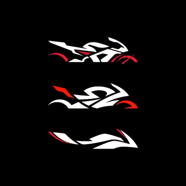 Design de logotipo de moto esportiva