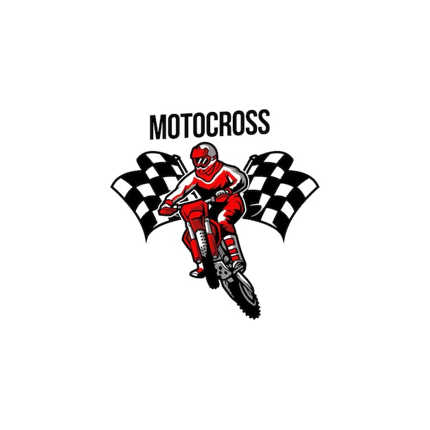 design de logotipo de motocross