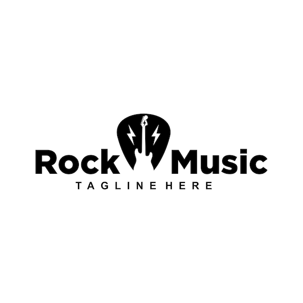 Design de logotipo de música rock