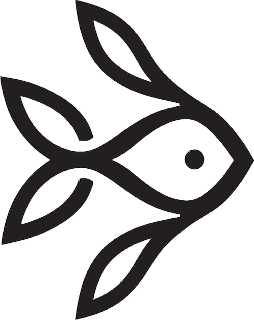 Vetor design de logotipo de peixe barramundi