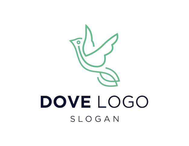 Design de logotipo de pomba