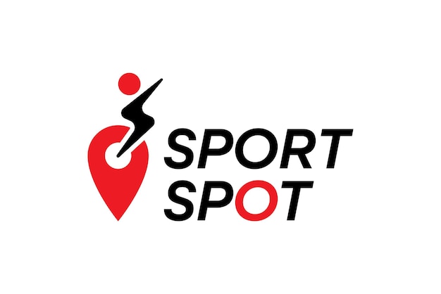 Design de logotipo de pontos esportivos
