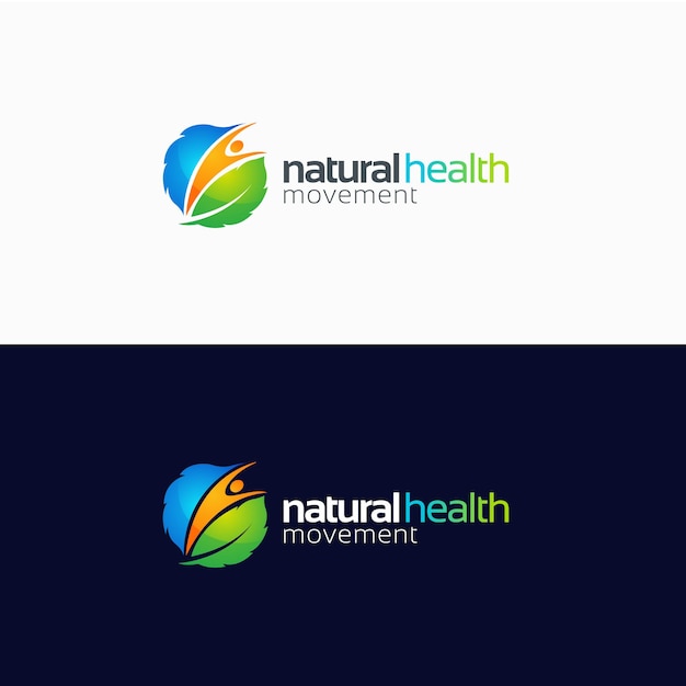 Design de logotipo de saúde natural