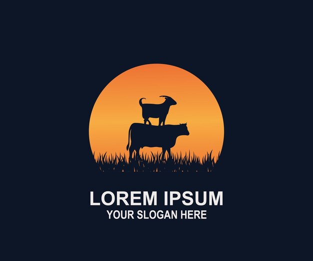 design de logotipo de silhueta