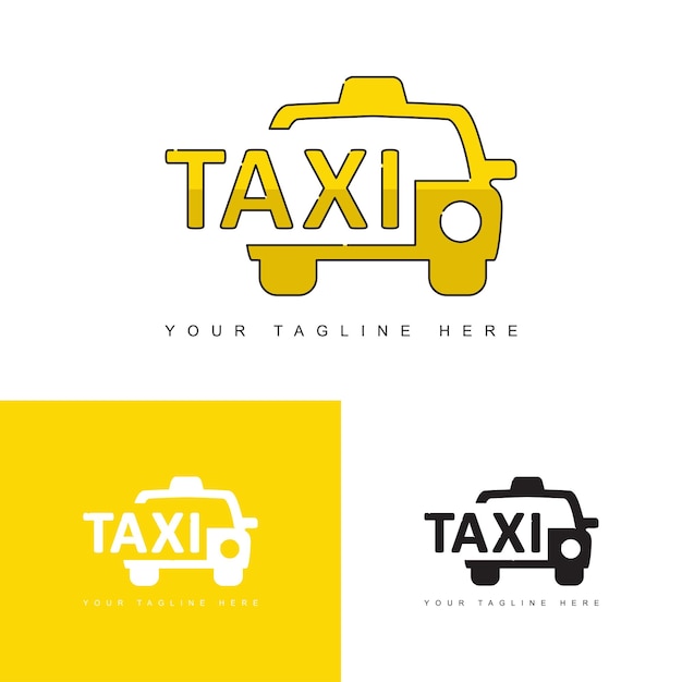 Vetor design de logotipo de táxi conceito criativo vetor sinal de táxi